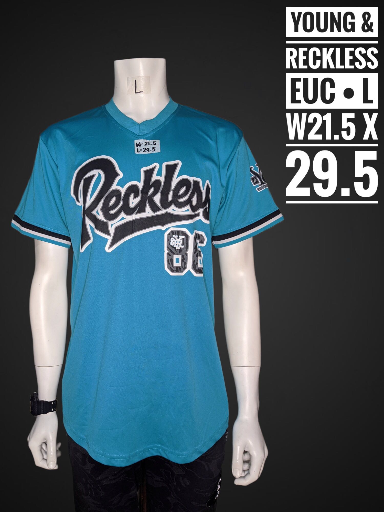 Young Reckless Jersey Men S Fashion Tops Sets Tshirts Polo Shirts On Carousell
