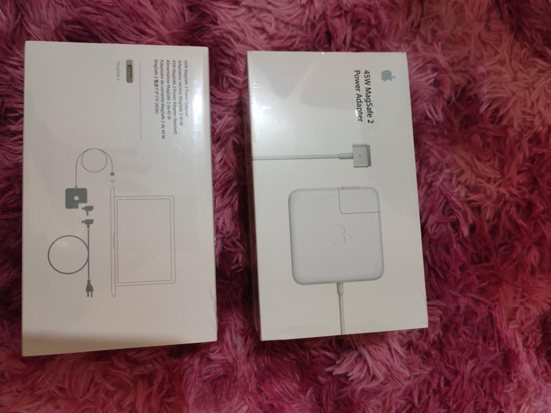45W Magsafe 2 Power Adapter(Original)Macbook Air (Category: Chargers) located in Las Pinas. Submitted by luxxdiashop (Listing ID 1082083254, Image 2). Description: 45W T style Magsafe2 Power Adapter for Apple MacBook 45W MagSafe2 Compatible with: A1436 A1465 A1466 Full COMPATIBLE MODELS Mac Book Air (11-inch Mid 2012) Mac Book Air (11-inch, Mid 2013) Mac Book Air (11-inch, Early 2014) Mac Book Air (11-inch, Early 2015) Mac Book Air (13-inch, Mid 