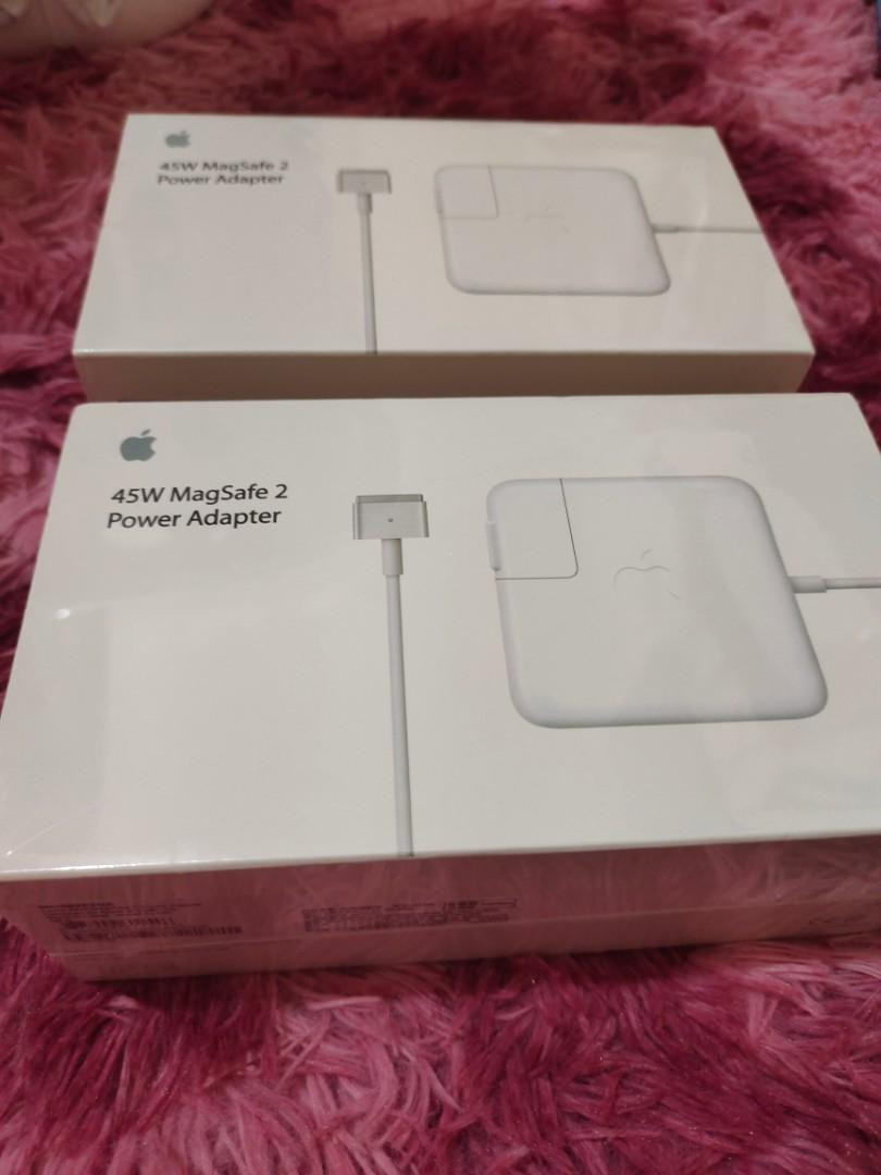 45W Magsafe 2 Power Adapter(Original)Macbook Air (Category: Chargers) located in Las Pinas. Submitted by luxxdiashop (Listing ID 1082083254, Image 1). Description: 45W T style Magsafe2 Power Adapter for Apple MacBook 45W MagSafe2 Compatible with: A1436 A1465 A1466 Full COMPATIBLE MODELS Mac Book Air (11-inch Mid 2012) Mac Book Air (11-inch, Mid 2013) Mac Book Air (11-inch, Early 2014) Mac Book Air (11-inch, Early 2015) Mac Book Air (13-inch, Mid 