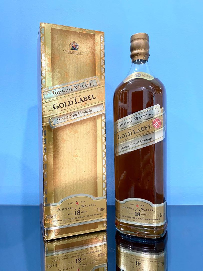 [ 1st Edition ] RARE OLD Gold Label Aged 18 @ 1 LITRE, Johnnie Walker ...