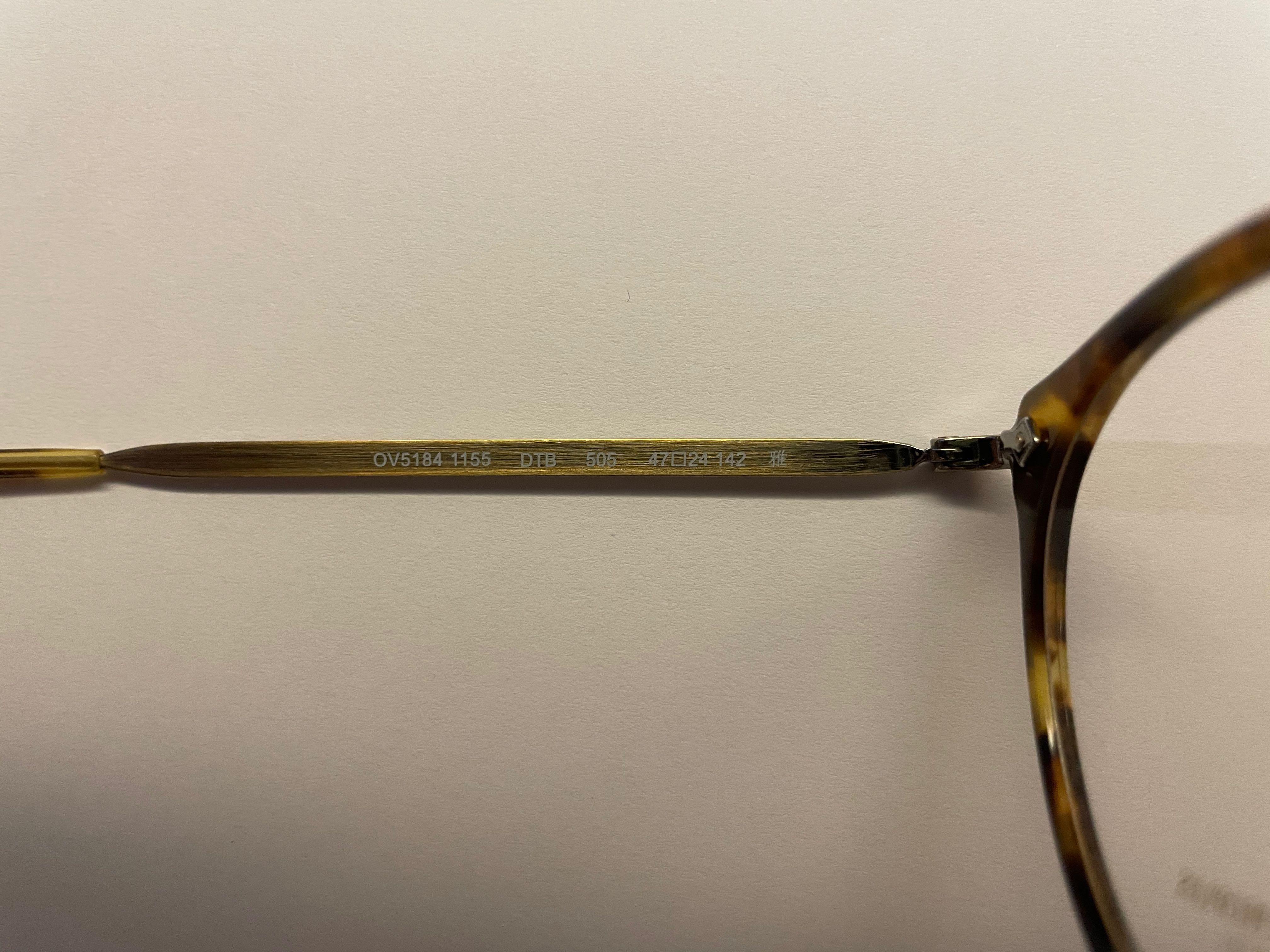 全新絕版- Oliver Peoples OP505 日版眼鏡日本手造眼鏡, 男裝, 手錶及