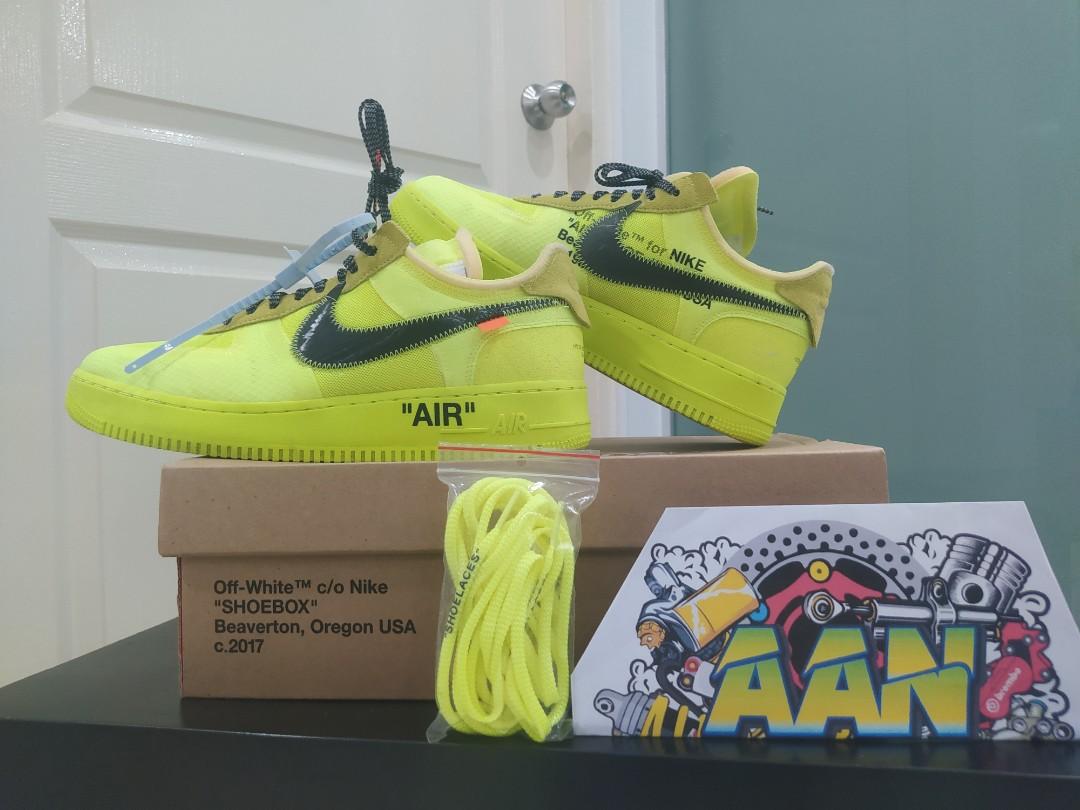 Af1 volt deals off white replica