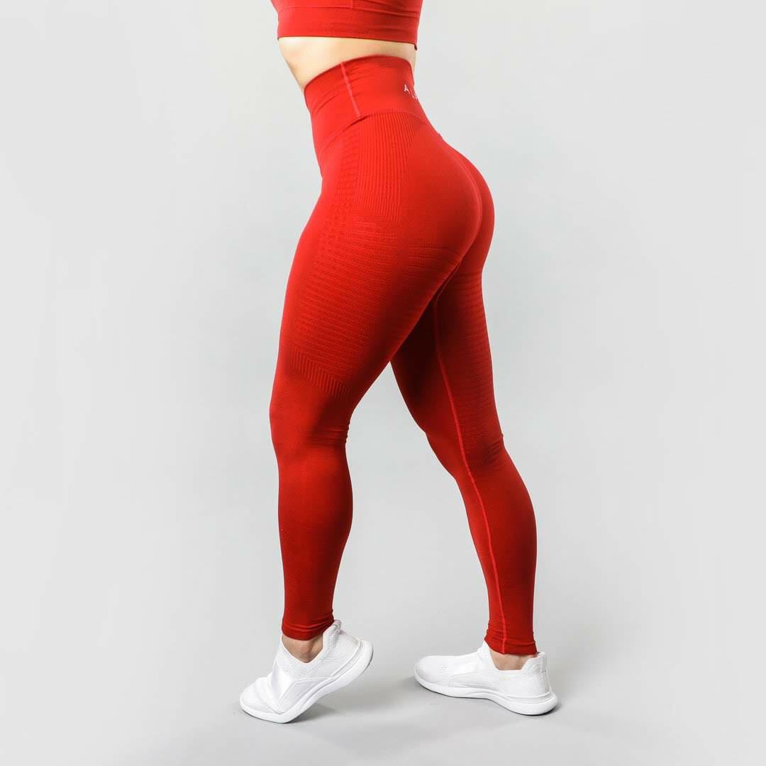 Red alphalete leggings clearance