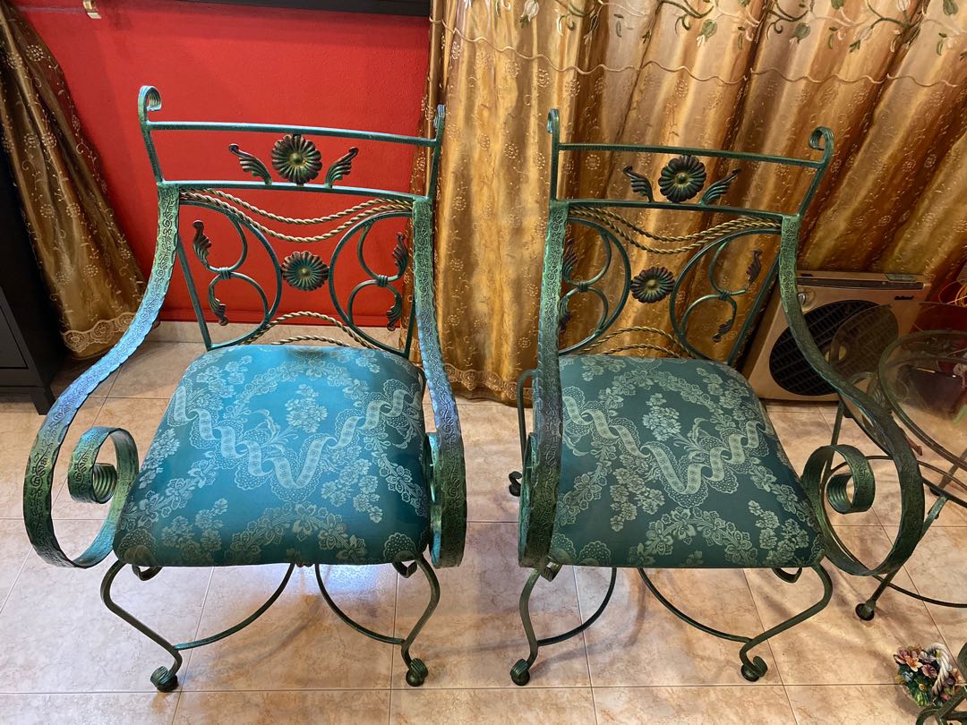 Antique wrought iron tea set, Furniture & Home Living, Furniture, Other