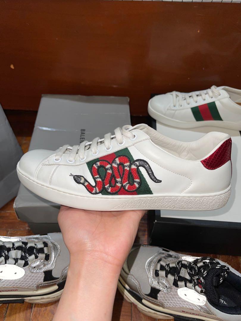 Gucci shoes with snakes on them sales