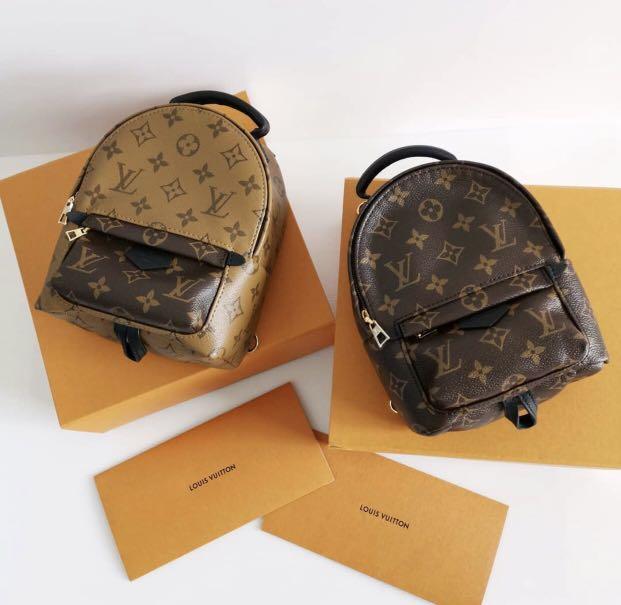 Pre-owned Louis Vuitton Limited Edition Reverse Monogram Canvas Palm Spring Mini  Backpack, ModeSens