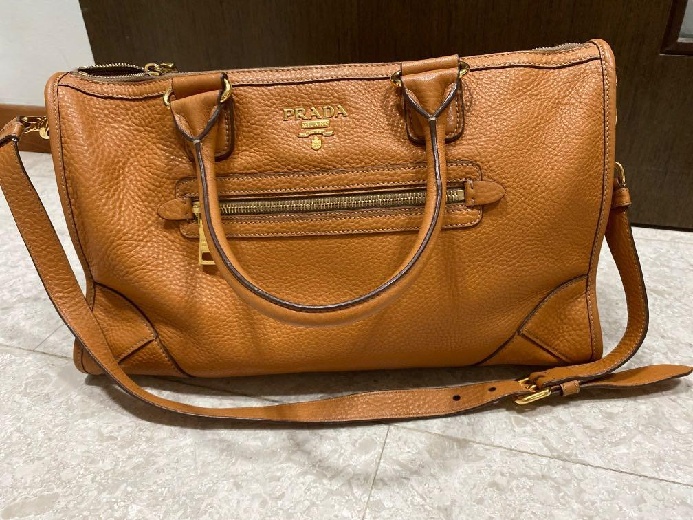 Authentic Prada Deerskin Vitello Leather Bag, Women's Fashion, Bags &  Wallets, Cross-body Bags on Carousell