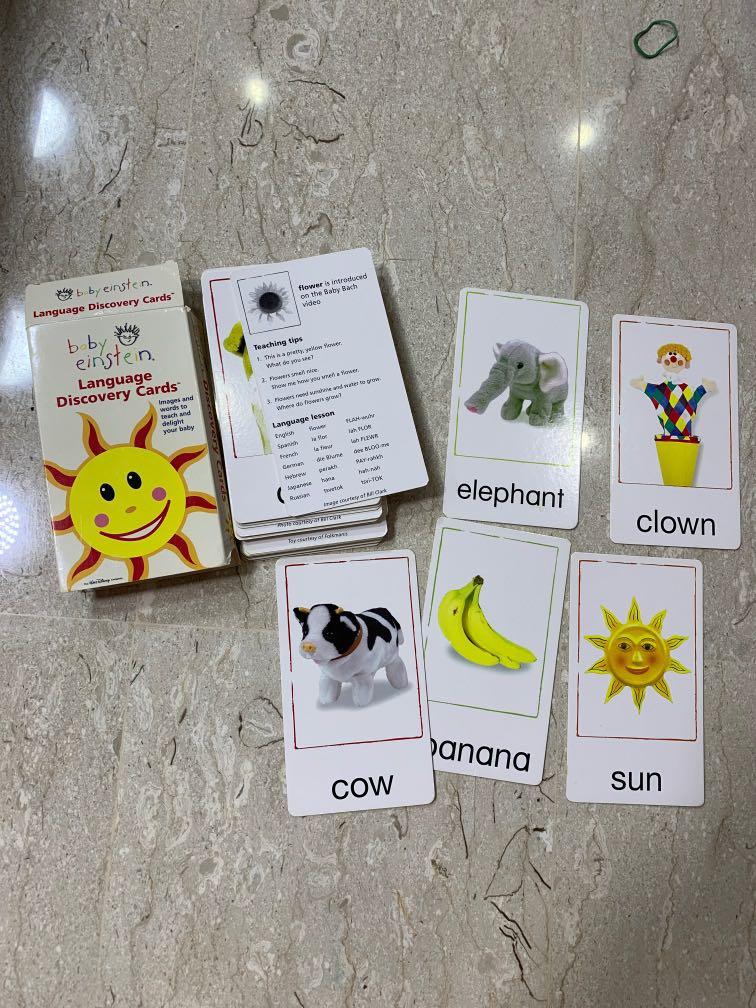 Baby Einstein Language Discovery Cards Hobbies Toys Books Magazines Children S Books On Carousell
