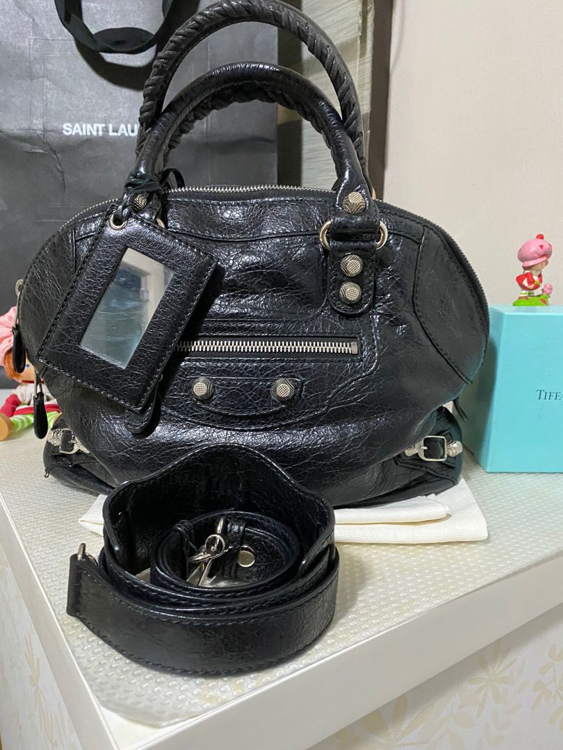 Balenciaga Bowling Bag Giant Stud Luxury Bags Wallets on Carousell