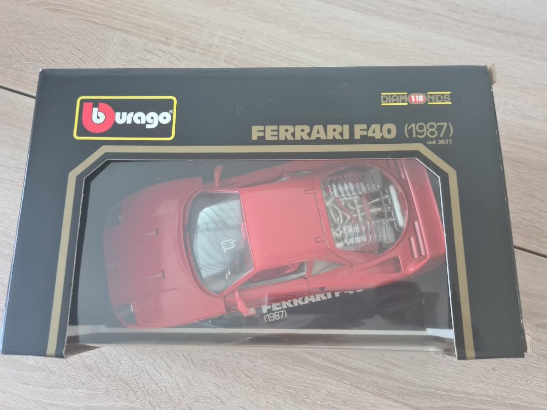 Maquette Ferrari F40 Metal Burago 1/24 - Modélisme