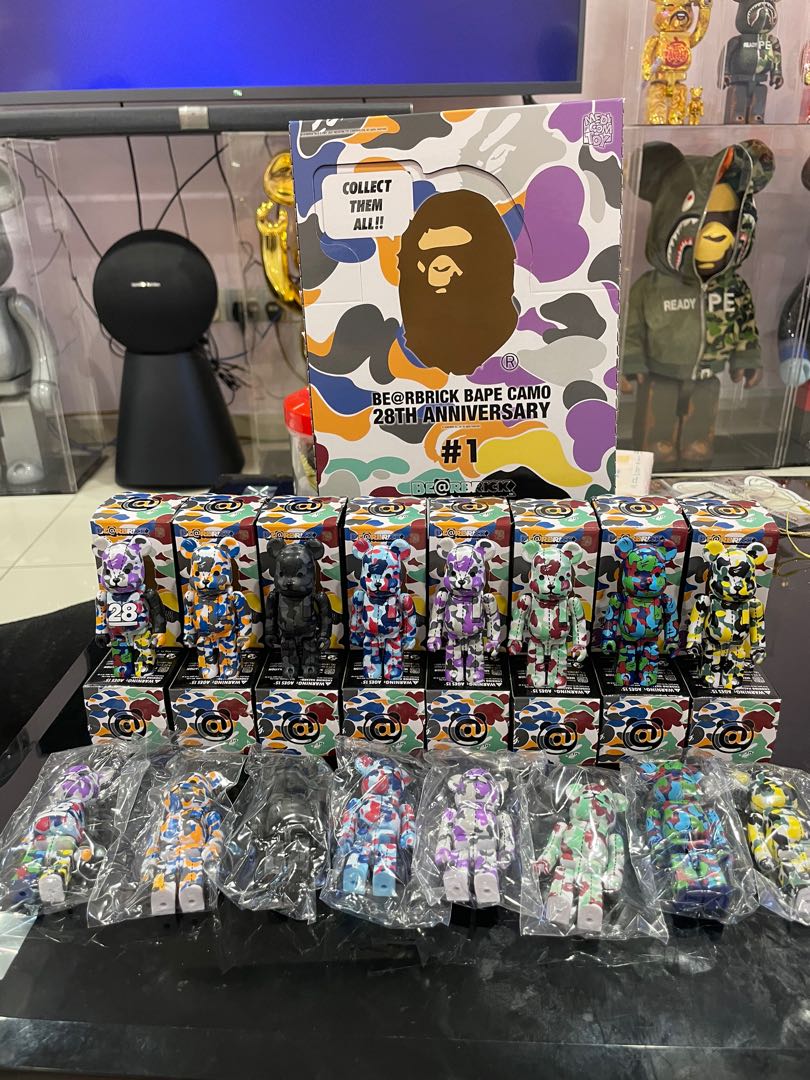 【品質保証低価】BE@RBRICK BAPE CAMO 28TH ANNIVERSARY 100% BOX PART #1 キューブリック、ベアブリック