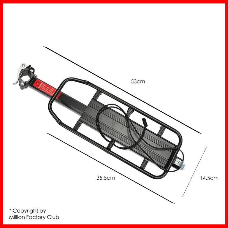 Bicycle Rear Rack Quick Release Rear Rack For Food Delivery