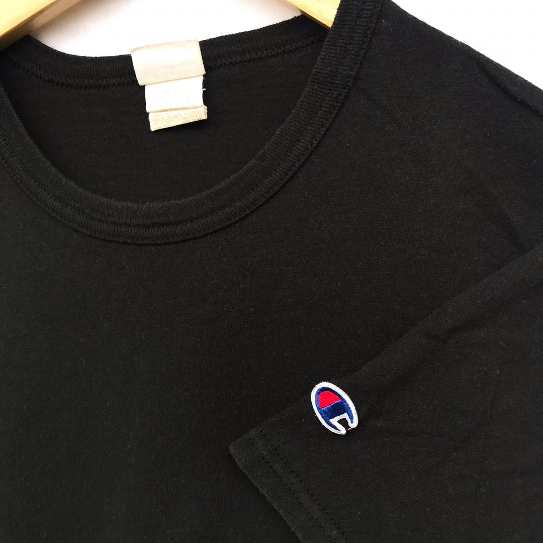 Black Champion Reverse Weave Tee, Men's 