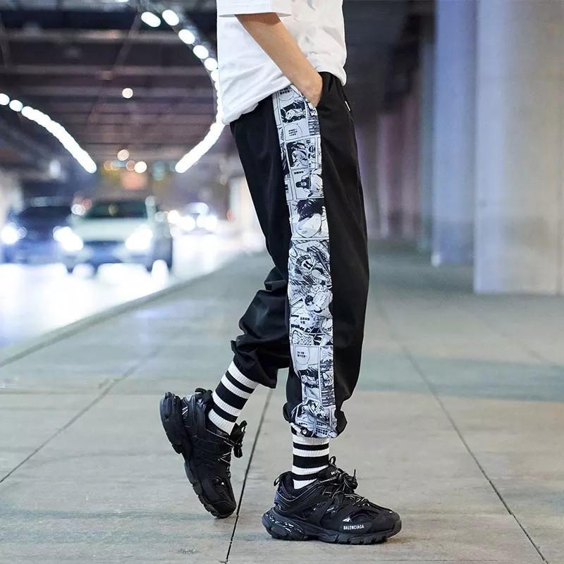 White joggers new arrivals sweatpants men's