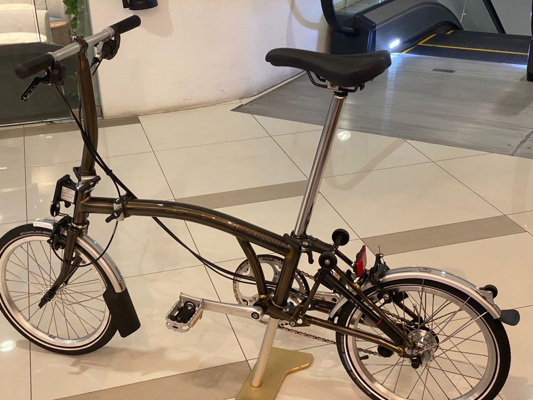 Black Lacquer Brompton S6l 2021 Folding Bike S6l Black Lacquer