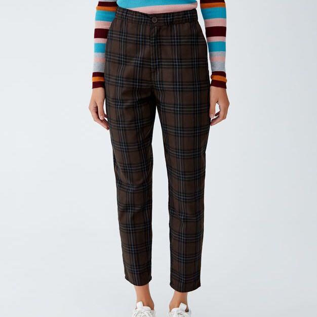 Plaid pants pull clearance and bear