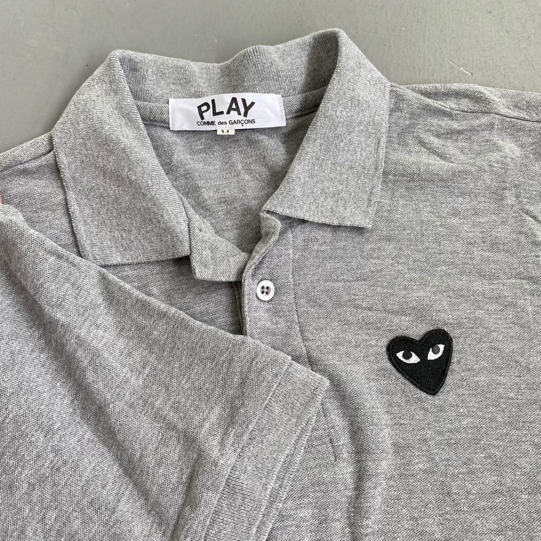 cdg polo grey
