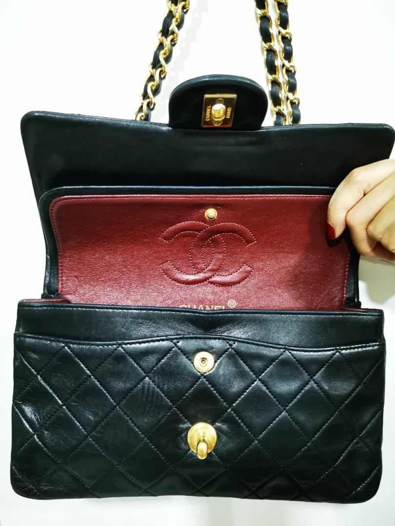 Rare] ☑️Authentic CHANEL Two Face Double Sided Classic Flap Black Patent  24k GHW Shoulder Bag , Luxury, Bags & Wallets on Carousell