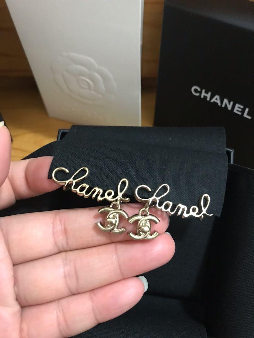Chanel earring ear clip 2021 CC turn lock