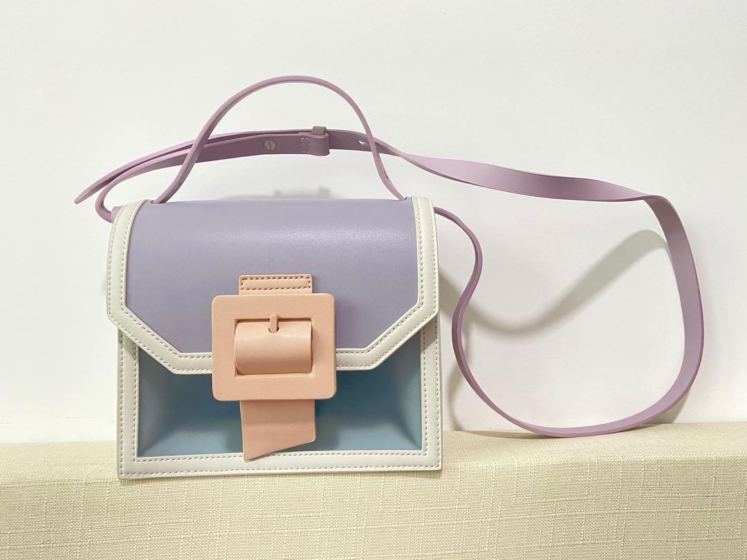 Charles and keith see through effect buckled bag clearance