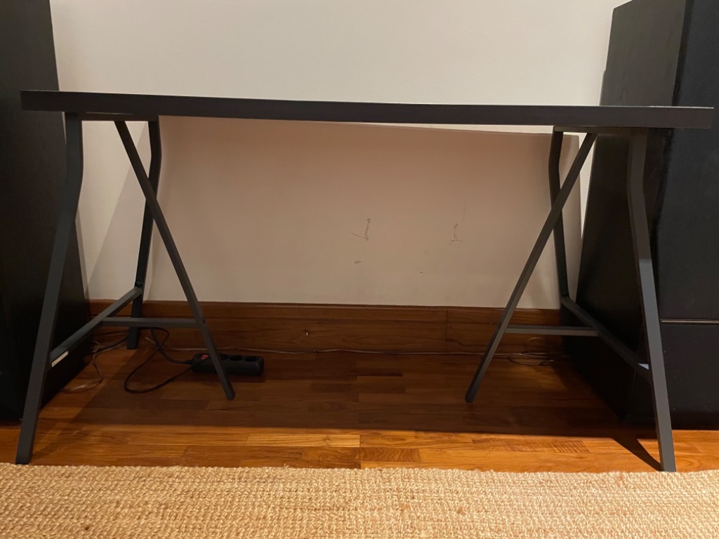 Desk table top with table legs from IKEA, Furniture & Home Living