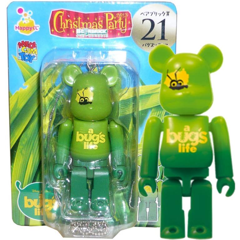 Disney Pixar Christmas Party 2013 Bearbrick Be Rbrick 100 No 21 A Bug S Life 蟲蟲特工隊 興趣及遊戲 玩具 遊戲類 Carousell