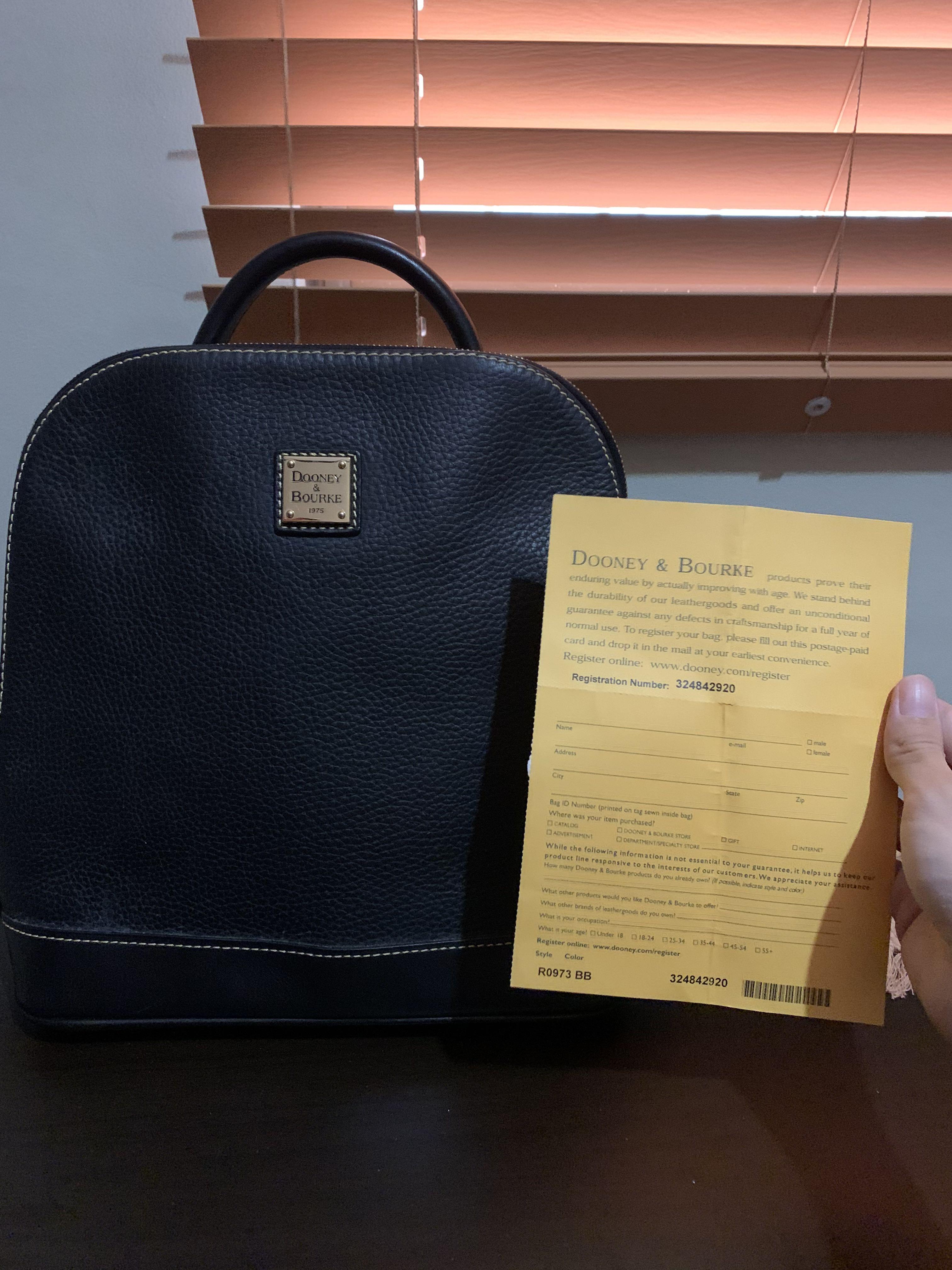 Dooney and sales bourke black backpack