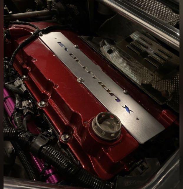 EvoX spark plug coil cover Evo Evo10 Evo X Evolution, Car Accessories