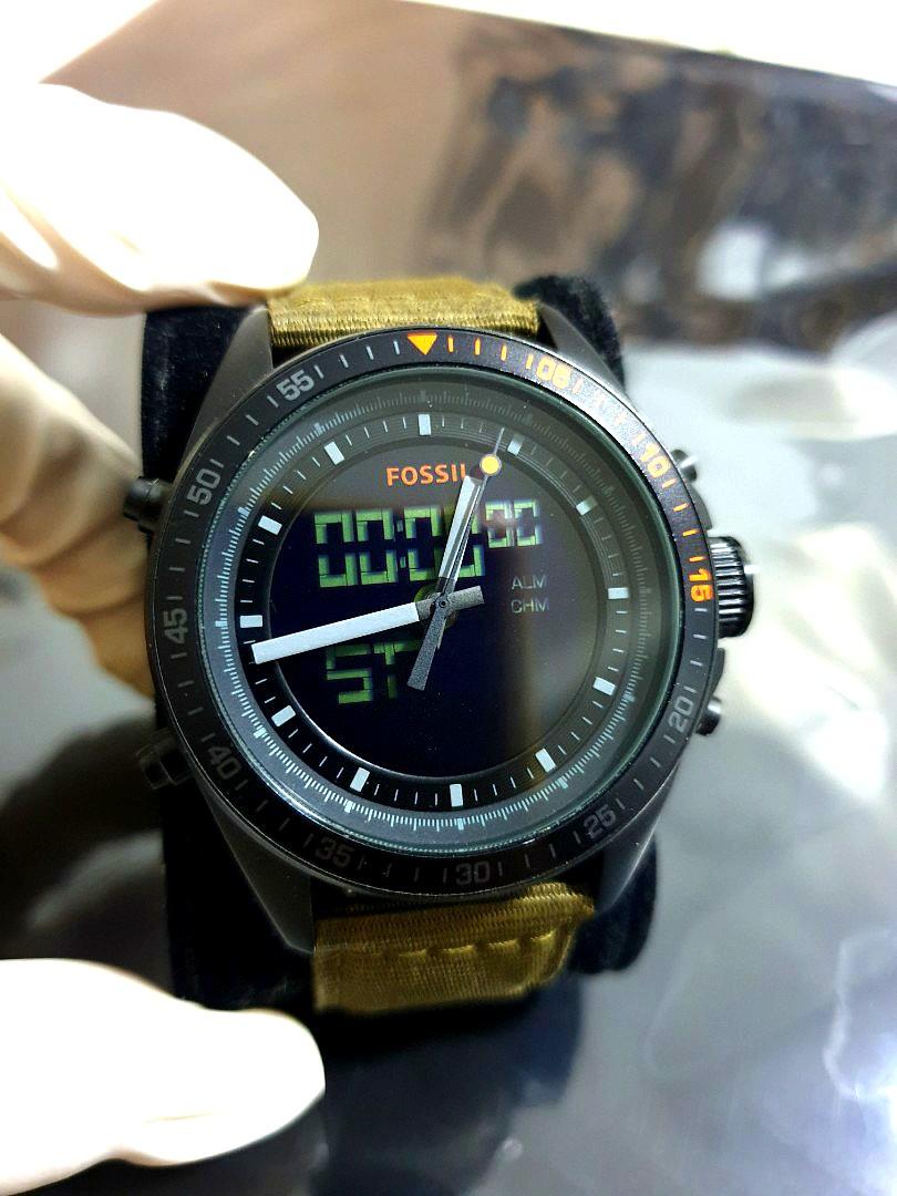 Fossil Field Army Watch Digital Analogue Mobile Phones