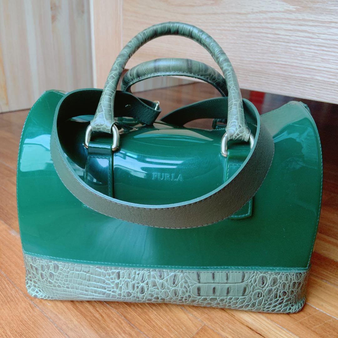 Furla candy bag green online