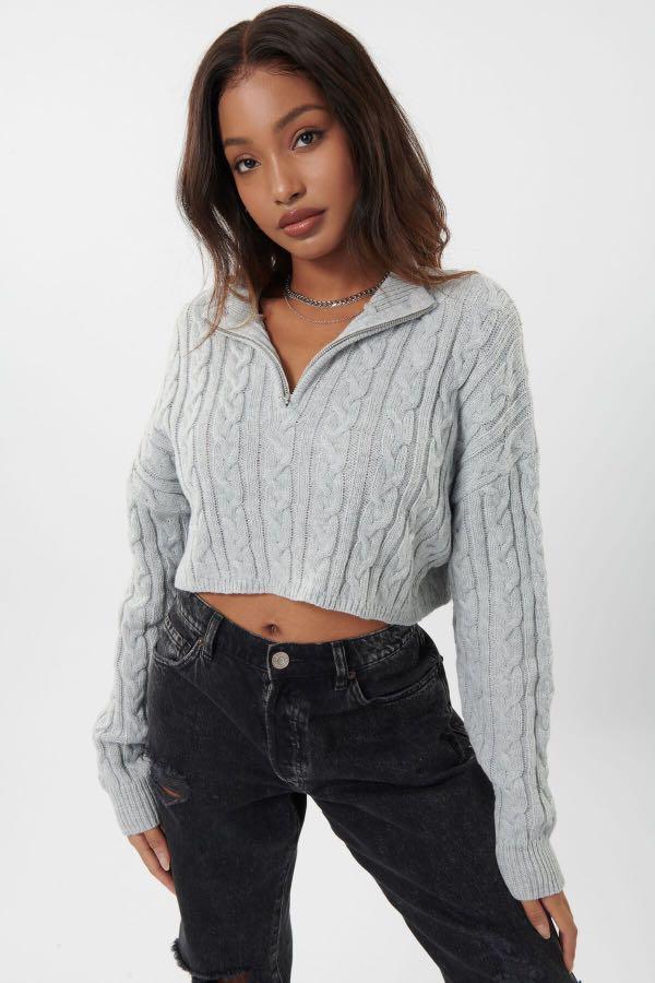 Garage knit half zip sweater Women s Fashion Clothes on Carousell