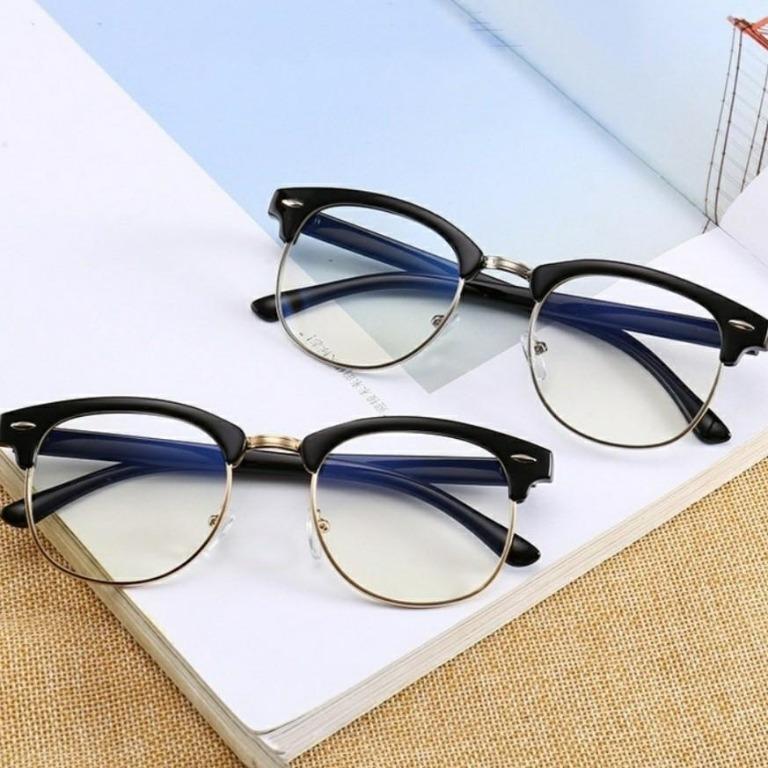 Half Frame Basic Glasses Spectacle, Women's Fashion, Watches ...