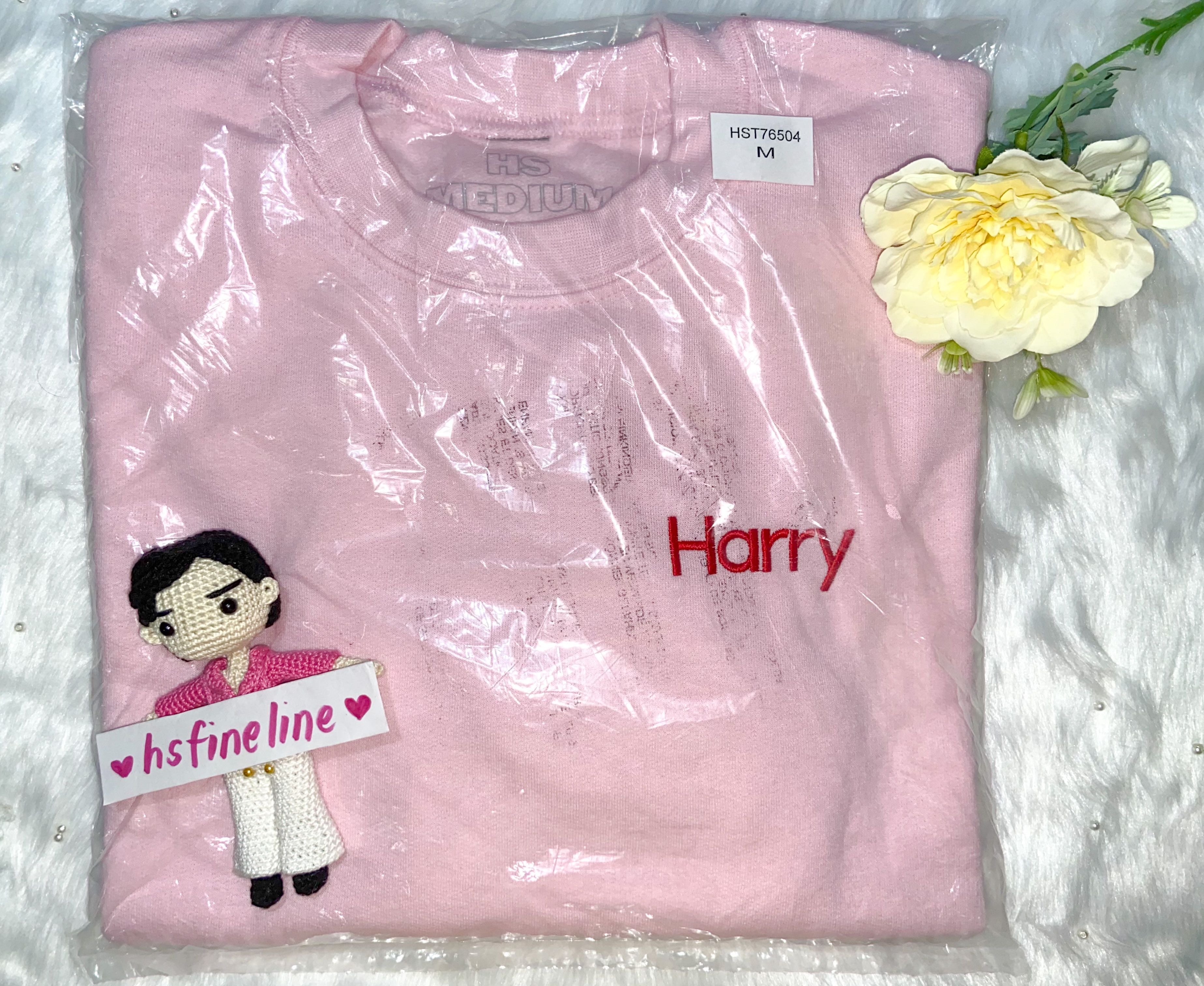 Harry hotsell crewneck pink