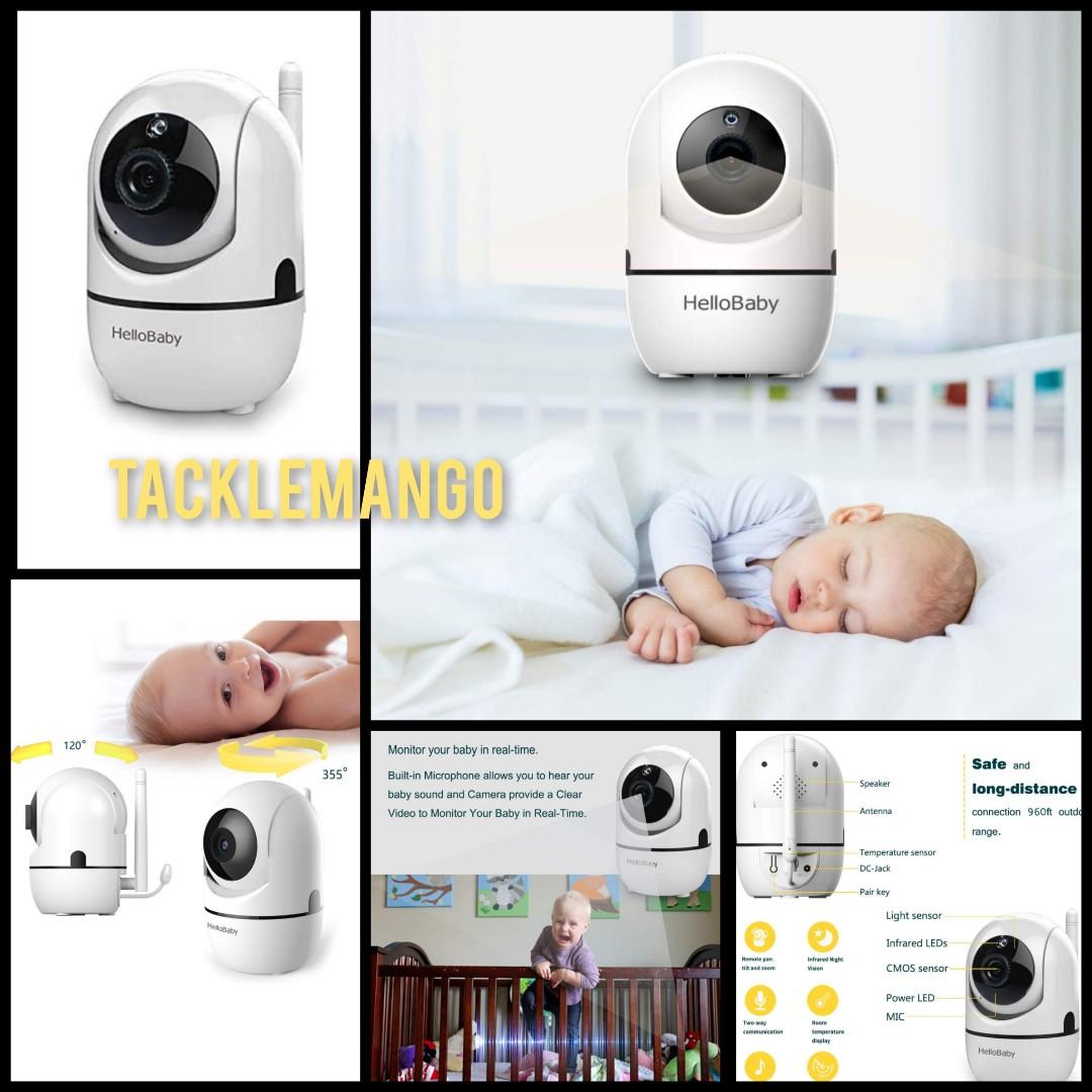 HelloBaby Extra Camera for Video Baby Monitor, Baby Unit Add-on Camera for  HB65 and HB248, Not Compatible with HB66 HB32