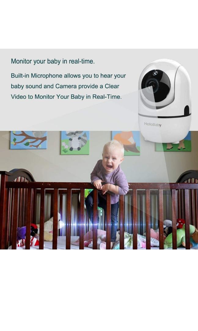 HelloBaby Extra Camera for Video Baby Monitor, Baby Unit Add-on Camera for  HB65 and HB248, Not Compatible with HB66 HB32