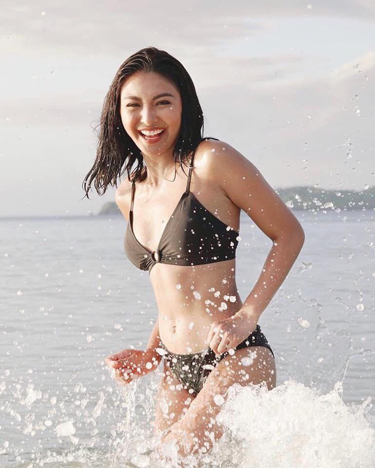 H M x Nadine Lustre Black 2 piece bikini size 36 Women s