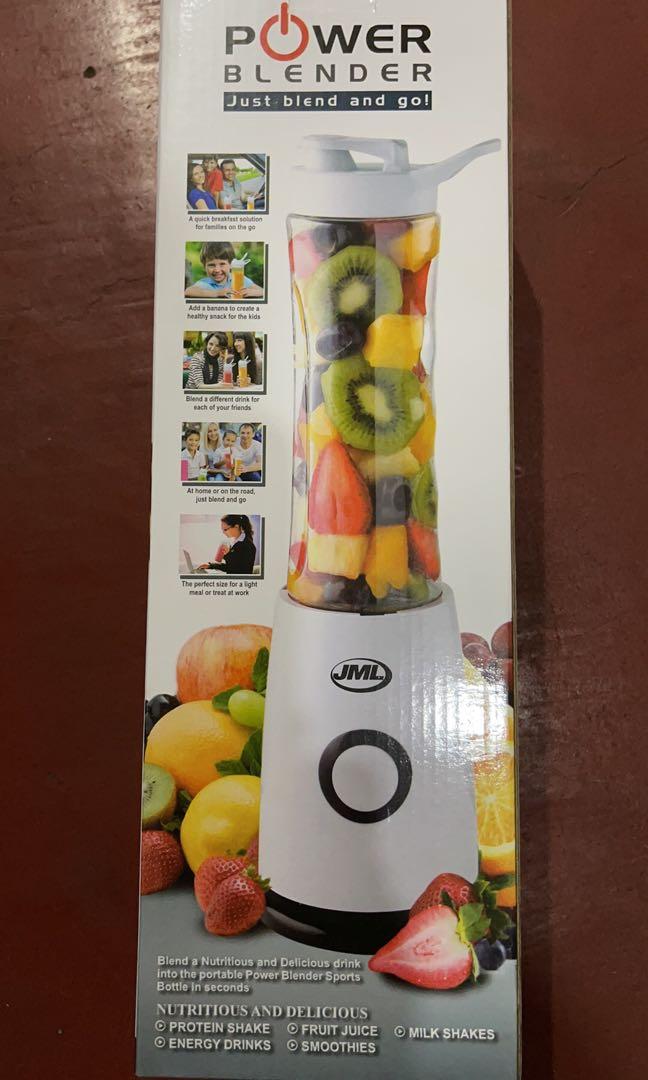 JML Power Blender (Category: Juicers, Blenders & Grinders) located in Pasay City. Submitted by kkalien (Listing ID 1082137328, Image 1). Description: BRAND NEW JML POWER BLENDER 🍊Blend and drink from the same 16 ounce bottle 🍌Compact size fits auto cup holder 🍓High-powered base motor and spill-resistant 🍇Great for mixing protein shakes, smoothies and cocktails 🍋Includes 2 additional bottles Shipping fee would be shouldered by the buyer. Paym