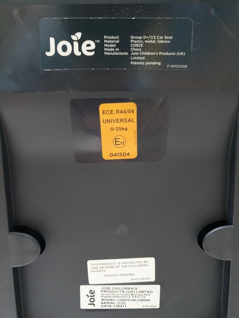 Joie Stages Baby Car Seat Model C0925, Babies & Kids, Going Out