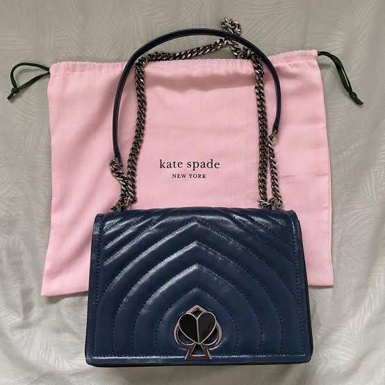 Kate Spade Amelia (Category: Luxury Bags & Wallets) located in Cebu City. Submitted by selltomeli (Listing ID 1082104835, Image 1). Description: Just bought from Rustan’s. Complete with paperbag, dustbag, tag, and care card..