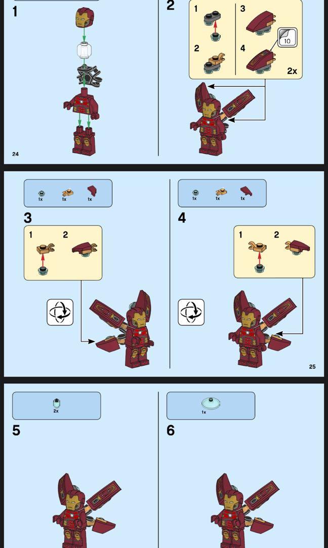 Iron man infinity war clearance lego instructions