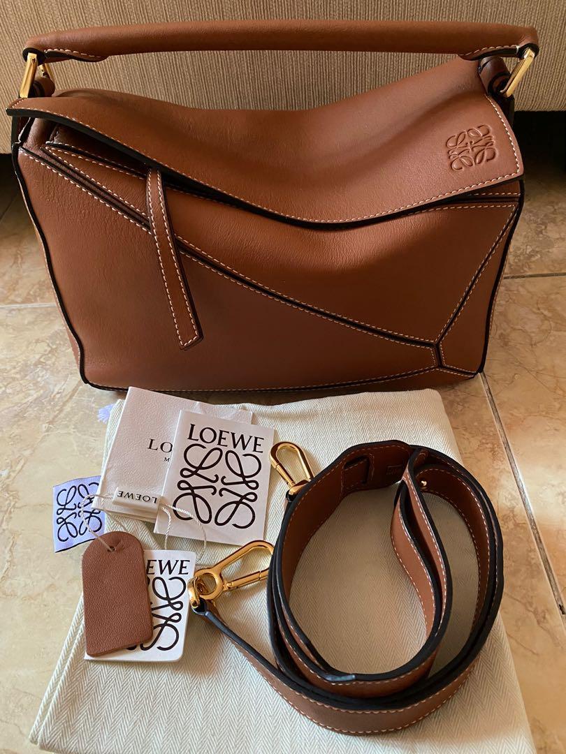 Loewe Puzzle Bag Medium Tan Tas Loewe