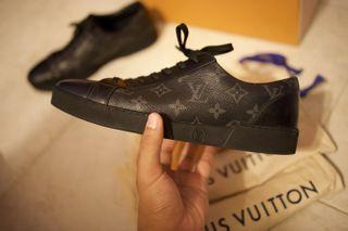 Louis Vuitton Millenium Silver men shoes 7.5 LV/8.5 USA