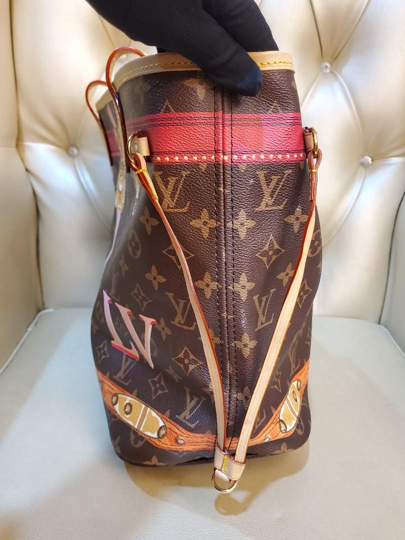 Louis Vuitton Neverfull summer trunk monogram MM, Luxury, Bags & Wallets on  Carousell