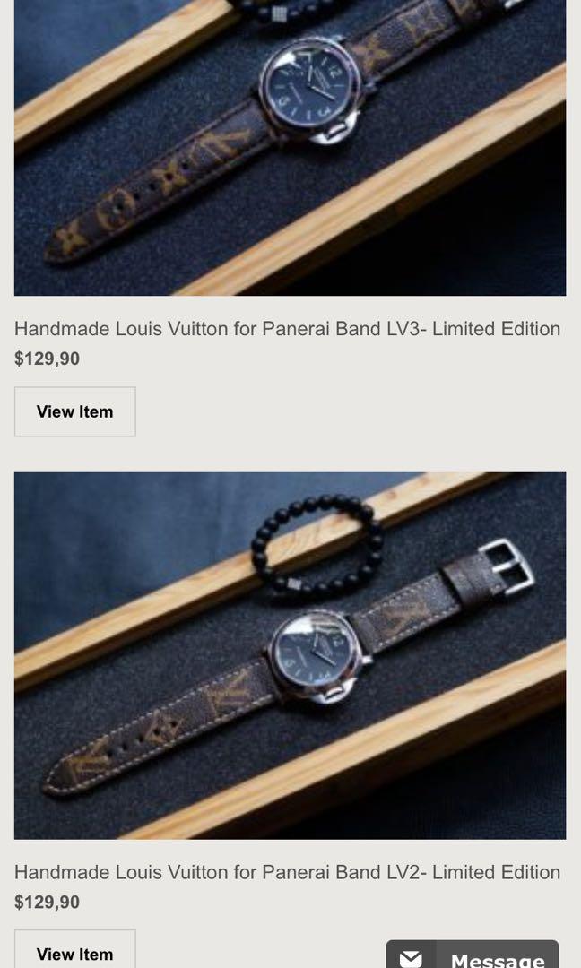 Handmade Louis Vuitton for Panerai Band LV3- Limited Edition
