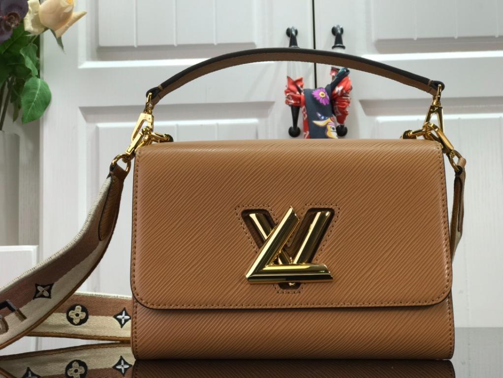 Louis Vuitton Twist MM Epi Grained Leather Gold Honey in Cowhide