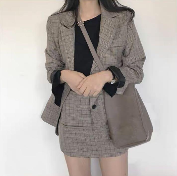 Matching blazer and skirt set new arrivals