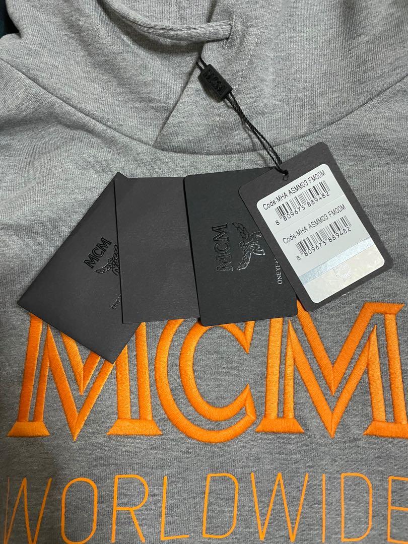 MCM Allover Logo Sweatshirt in Orange for Men