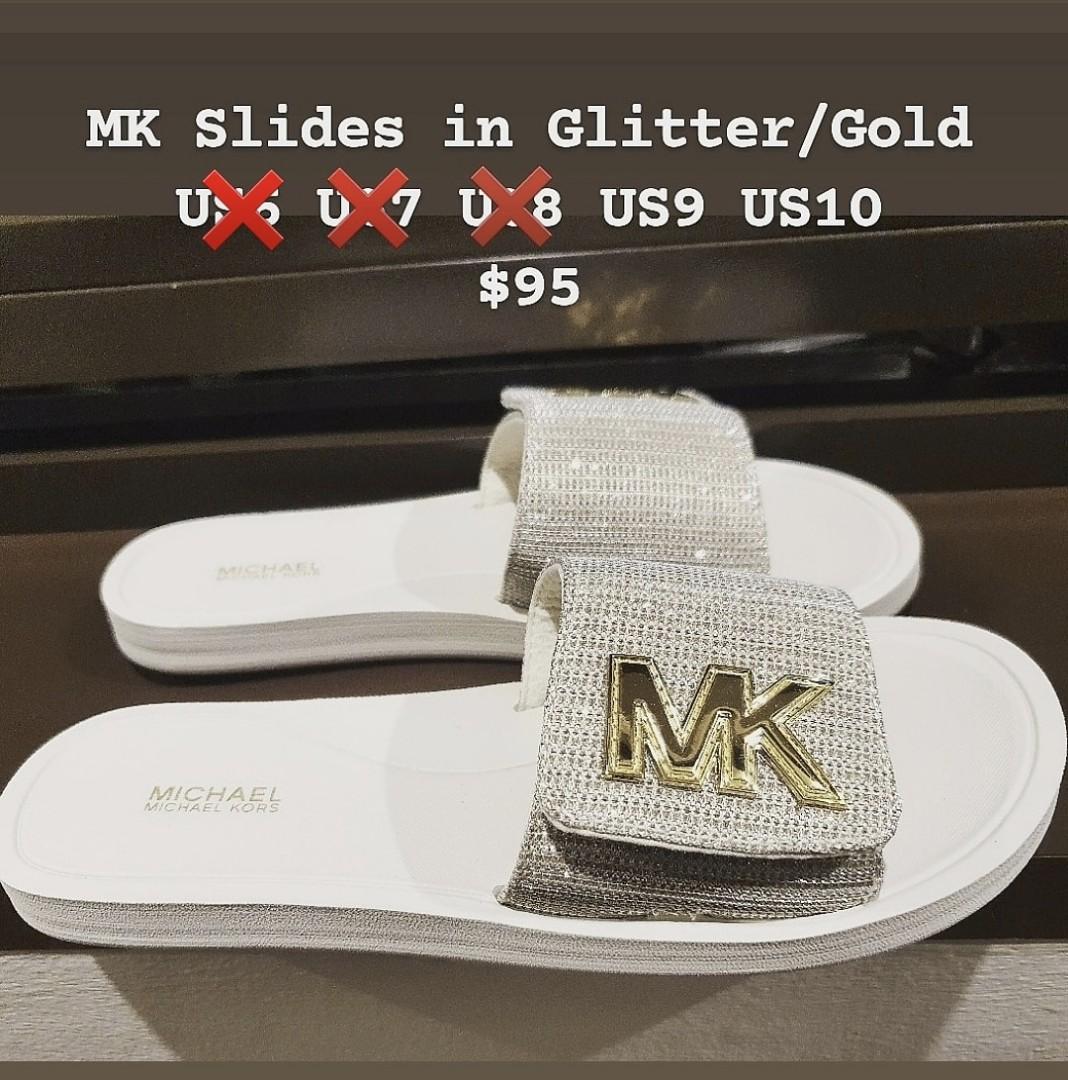 mk slides womens
