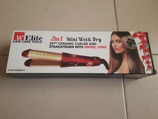 Mini Wet and Dry Hair Curler and Straightener