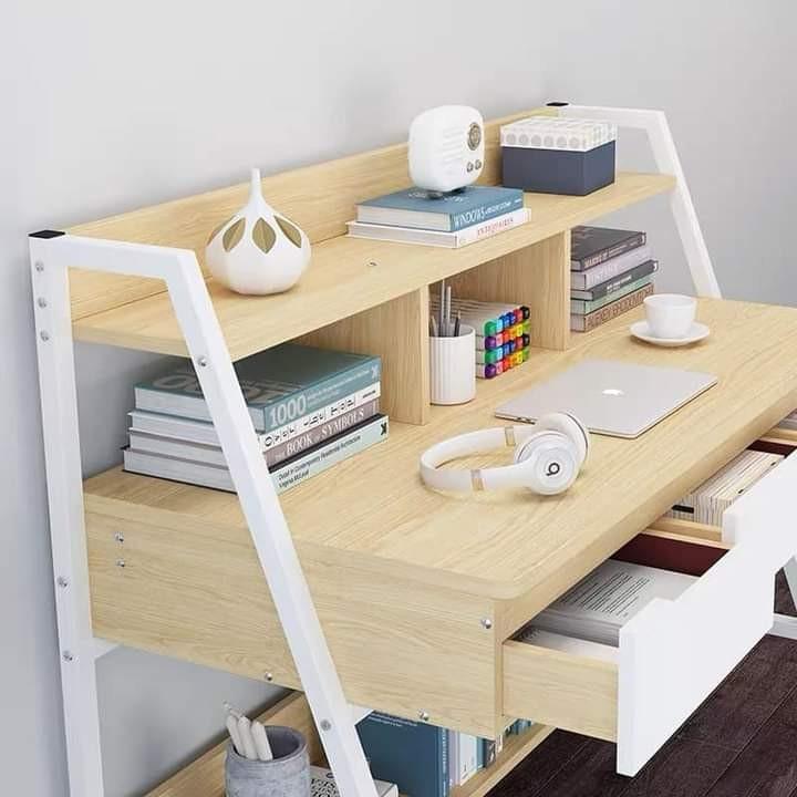 [RESTOCKED] Minimalist Design Office Study Table Desk with Drawers (Category: Tables & Sets) located in Manila. Submitted by acinad_ (Listing ID 1082029012, Image 3). Description: Minimalist Design Office Study Table with Drawers For shipping: - Toktok Message for inquiries!.